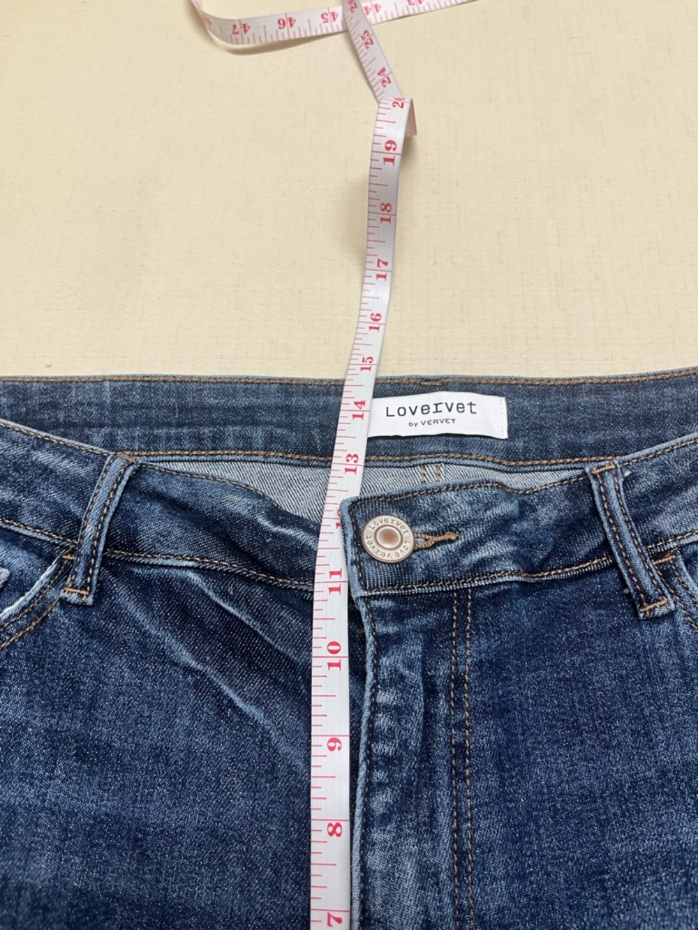 Lovervet by Vervet 22W high rise straight crop Jean - Picture 4 of 14